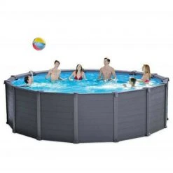 Intex 26384 Frame Pool Set Graphit Leiter Boden-Abdeckplane Sandfilter 478x124cm 8 Intex 26384 Frame Pool Set Graphit Leiter Boden-Abdeckplane Sandfilter 478x124cm -INTEX Geschäft 19901970 4