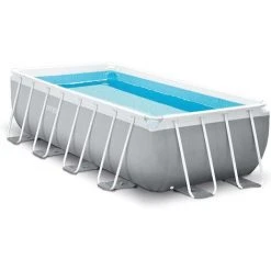 Intex Swimming Pool Set Frame Prism 488x244x107cm Pumpe Leiter Boden-Abdeckplane -INTEX Geschäft 19954717 3