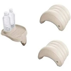 INTEX PureSpa Whirlpool Getränkehalter Und 2 Kopfstützen