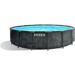 Intex 26744 Greywood Prism Frame Pool Set Ø549x122cm Pumpe Leiter Abdeckplane -INTEX Geschäft 34962670 3