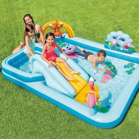 Intex Play Center Jungle Adventure Planschbecken Pool Wasserrutsche Aufblasbar 1 Intex Play Center Jungle Adventure Planschbecken Pool Wasserrutsche Aufblasbar