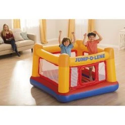 Intex 48260 Jump-O-Lene Hüpfburg Aufblasbares Trampolin 174 X 174 X 112 Cm