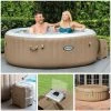 Intex 28426 Whirlpool Pure SPA Bubble Massage 196x71 Cm Aufblasbar 4 Personen