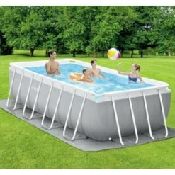 Intex Frame Swimming Pool Set "Prism Quadra III" Grau 400 X 200 X 122 Cm Inkl. Kartuschenfilteranlage -INTEX Geschäft 56773646 3