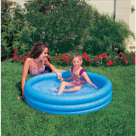 Intex Planschbecken 114 X 25 Cm Crystal Blue 3 Ringe Pool Schwimmbecken 3 Intex Planschbecken 114 X 25 Cm Crystal Blue 3 Ringe Pool Schwimmbecken – Bild 3