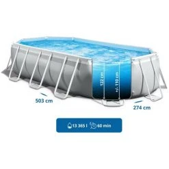 INTEX Prism Frame Oval Swimming Pool 503x274x122 Cm Schwimmbecken 26796 -INTEX Geschäft 58212022 5