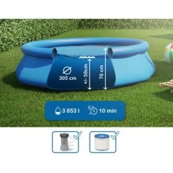 INTEX Easy Set Swimming Pool 305x76 Cm Schwimmbecken Quick-Up Schwimmbad 28122 Mit Filterpumpe -INTEX Geschäft 58212038 5