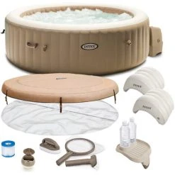 INTEX Whirlpool Pure SPA 28426 Bubble Massage Therapy Für 4 Personen Kalkschutz