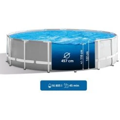 INTEX Prism Frame Swimming Pool Schwimmbecken 457x122 Cm Komplett-Set 26726 9 INTEX Prism Frame Swimming Pool Schwimmbecken 457x122 Cm Komplett-Set 26726 -INTEX Geschäft 58212150 5