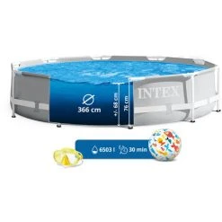 INTEX Metal Prism Frame Swimming Pool 366x76 Cm Schwimmbecken Mit Pumpe 26712 -INTEX Geschäft 58212151 5