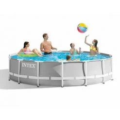 Intex 26720 Prism Frame Swimming Pool Set Ø427x107cm Pumpe Leiter Abdeckplane 7 Intex 26720 Prism Frame Swimming Pool Set Ø427x107cm Pumpe Leiter Abdeckplane -INTEX Geschäft 59281360 3