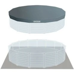 Schwimmbad Rundes Intex Ø 478 Cm Oberirdisch Farbe Graphit 26384NP | Graphit -INTEX Geschäft 59423602 4