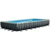 Schwimmbad Rechteckiges Intex 975x488 Cm Oberirdisch Farbe Grau 26374NP | Grau
