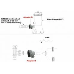 2x Intex Absperrhahn Wasserhahn Für Pool 10747 -INTEX Geschäft 60293353 3