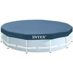 Intex 28032 Round Pool Cover - Poolabdeckplane - Ø 457 Cm - Für Metal Und Prism Frame Pool
