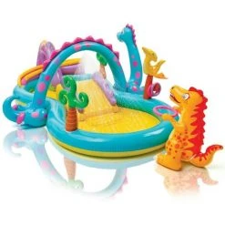 Intex 57135 Play Center Dinoland Planschbecken Pool Wasserrutsche +Bälle