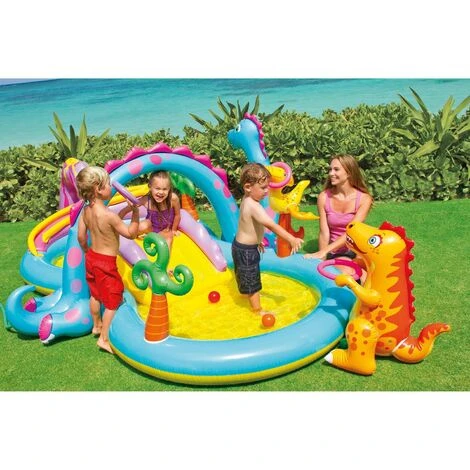 Intex 57135 Play Center Dinoland Planschbecken Pool Wasserrutsche +Bälle 2 Intex 57135 Play Center Dinoland Planschbecken Pool Wasserrutsche +Bälle – Bild 2