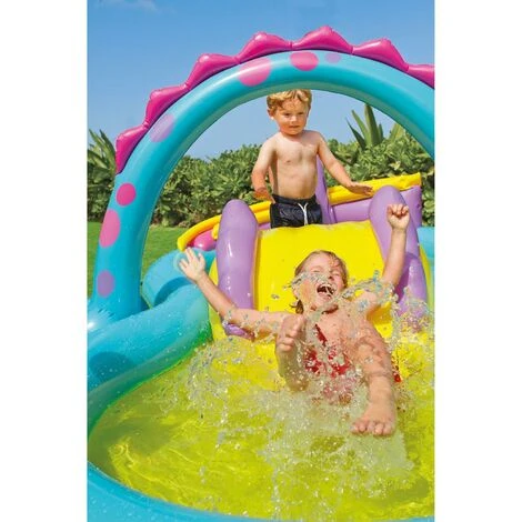 Intex 57135 Play Center Dinoland Planschbecken Pool Wasserrutsche +Bälle 3 Intex 57135 Play Center Dinoland Planschbecken Pool Wasserrutsche +Bälle – Bild 3