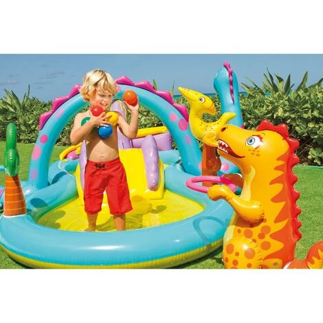 Intex 57135 Play Center Dinoland Planschbecken Pool Wasserrutsche +Bälle 4 Intex 57135 Play Center Dinoland Planschbecken Pool Wasserrutsche +Bälle – Bild 4
